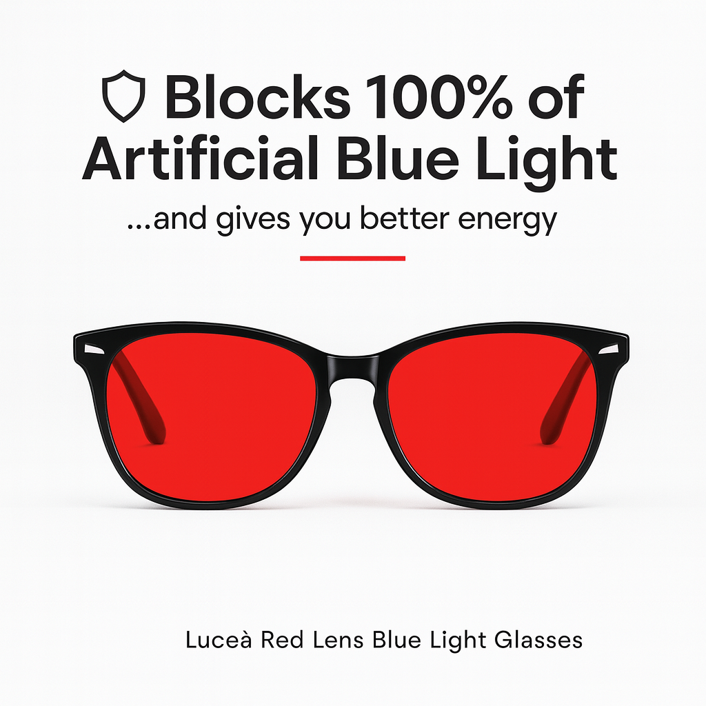 Red lens blue light glasses | Luceà